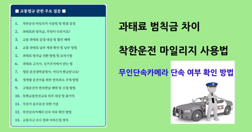 교통법규궁금증