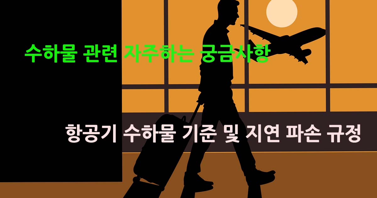 항공기 수하물 궁금사항
