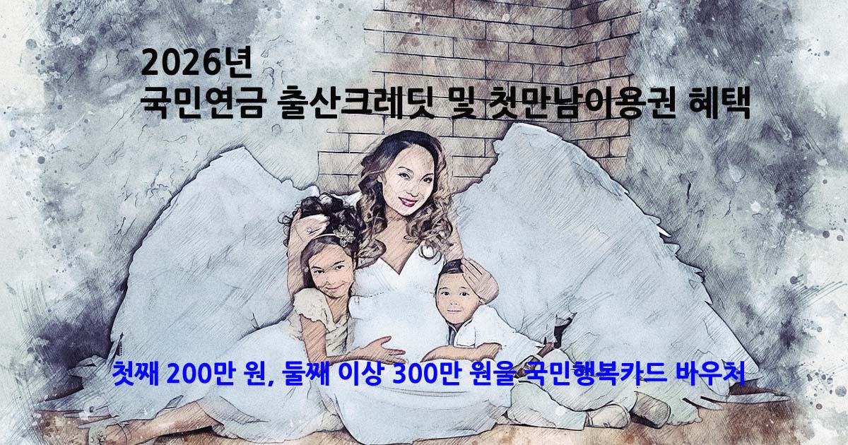 2026년출산크레딧첫만남이용권