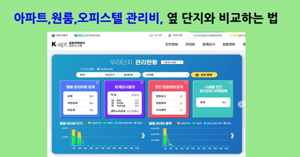 K-apt공동주택관리정보시스템
