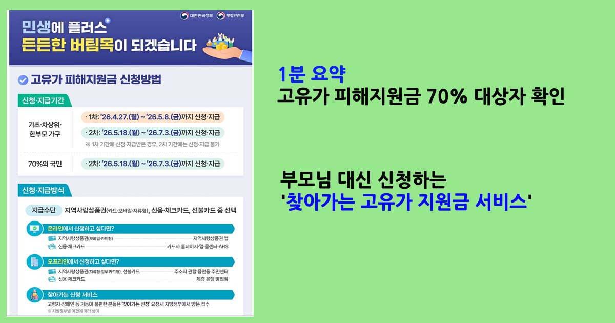 2026고유가피해지원금