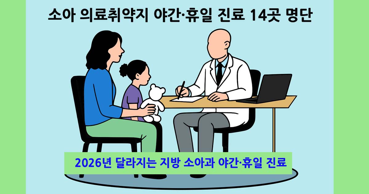 소아과야간휴일진료14곳