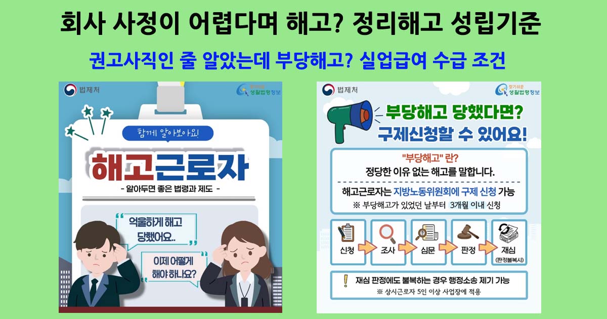 정리해고및실업급여수급